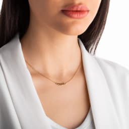 گردنبند کارتیه تلفیقی طلا N037