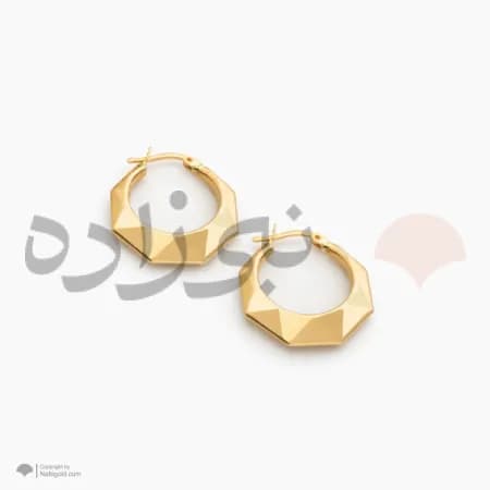گوشواره چفتی آکوا هفت ضلعی E136