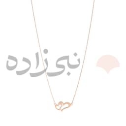 گردنبند لیزری دو قلب N146