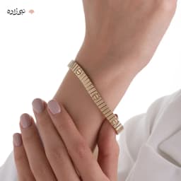 دستبند کارتیه لاو طلایی لخت نیم پهن (unlimited) B253