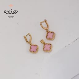 نیم ست ون کلیف صورتی H030