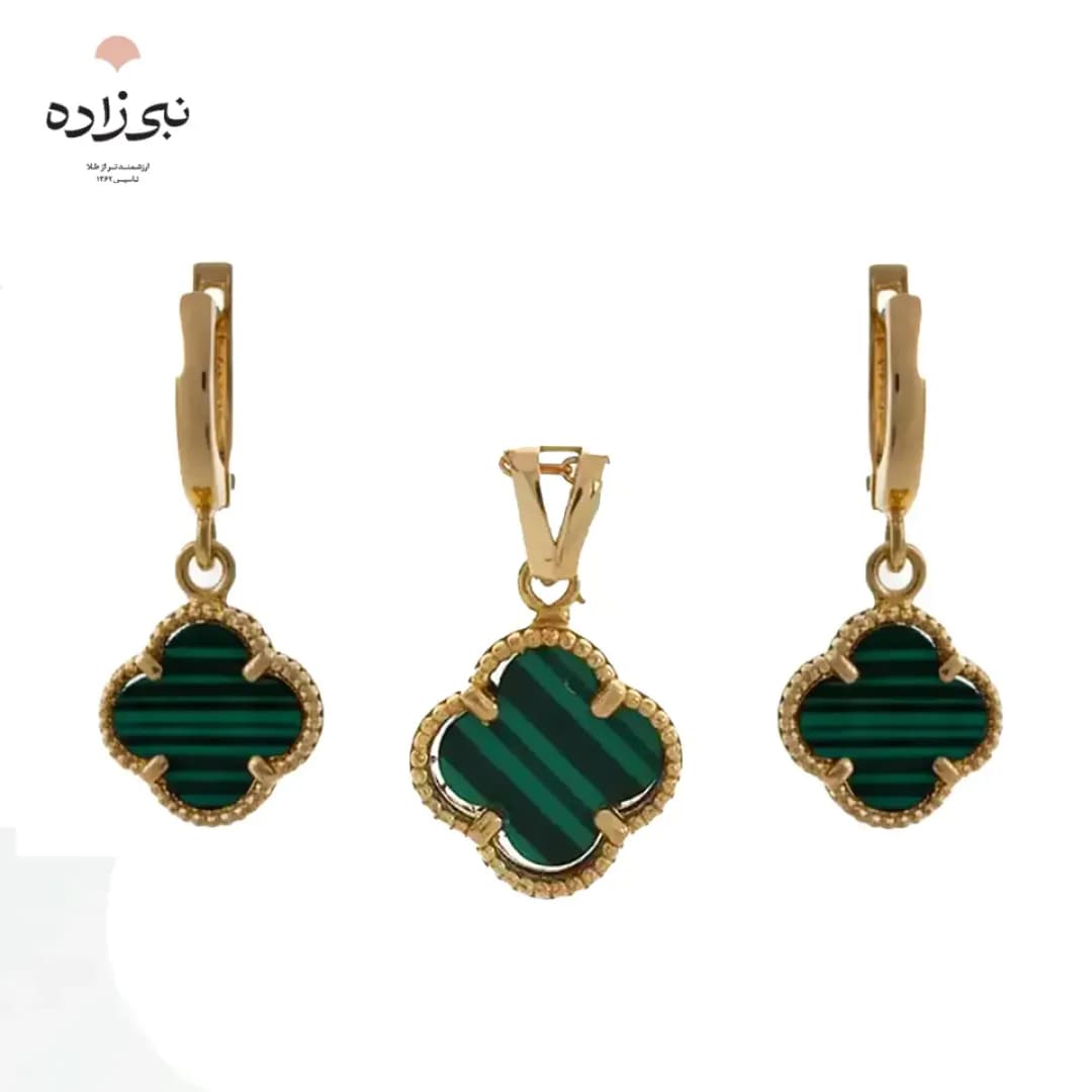 نیم ست ون کلیف سبز H028