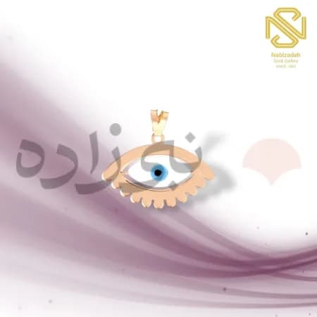 پلاک چشم نظر متحرک طلا C042