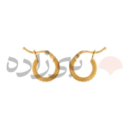 گوشواره حلقه ای فیوژن طلا قطر 1 سانت E039