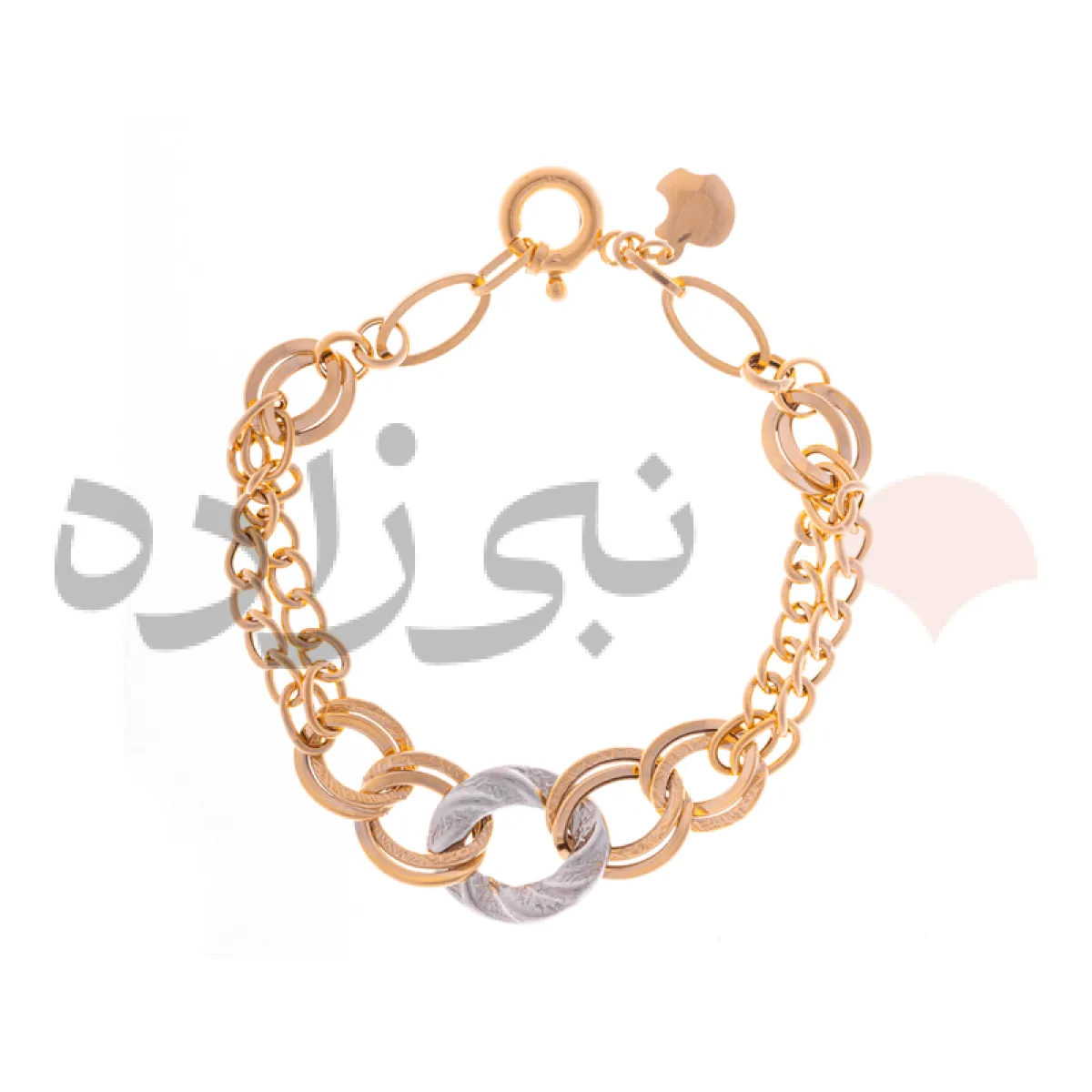 دستبند طلا اپل تراش خورده B009