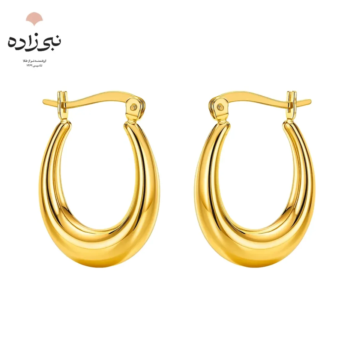 گوشواره چفتی آکوا بیضی E122