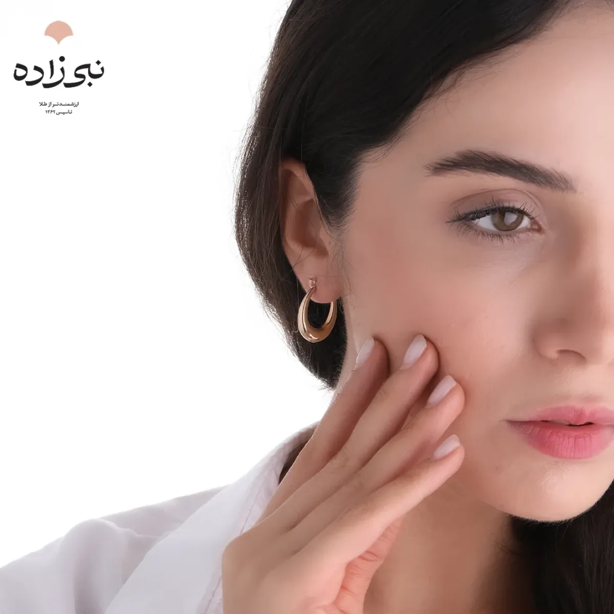 گوشواره چفتی آکوا بیضی E122