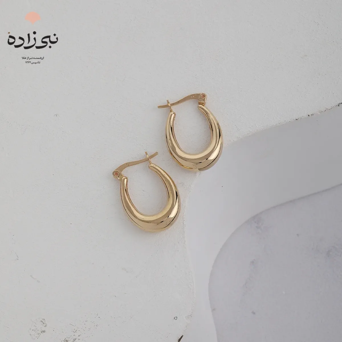 گوشواره چفتی آکوا بیضی E122