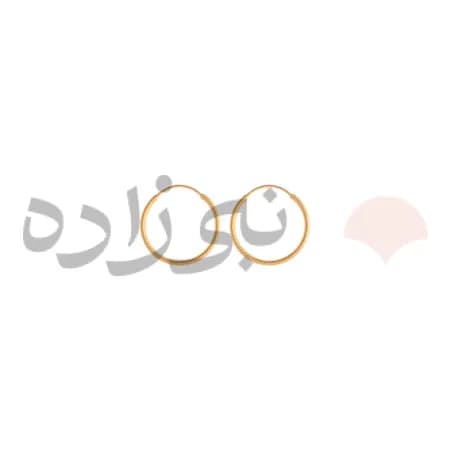 گوشواره حلقه ای تراش قطر 13 میل E080