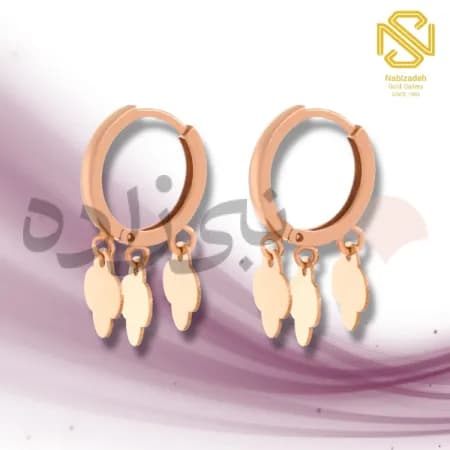 گوشواره روکو آویز ون کلیف طلا E011
