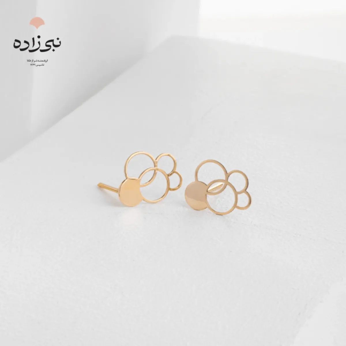 گوشواره لیزری میخی حباب E077