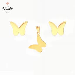نیم ست پروانه تخت طلا H001