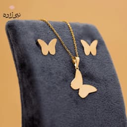 نیم ست پروانه تخت طلا H001