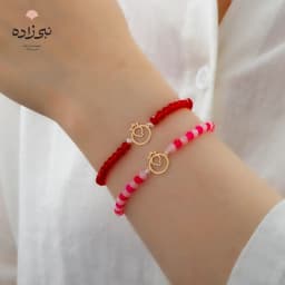 دستبند سنگی دو انار طلا B265