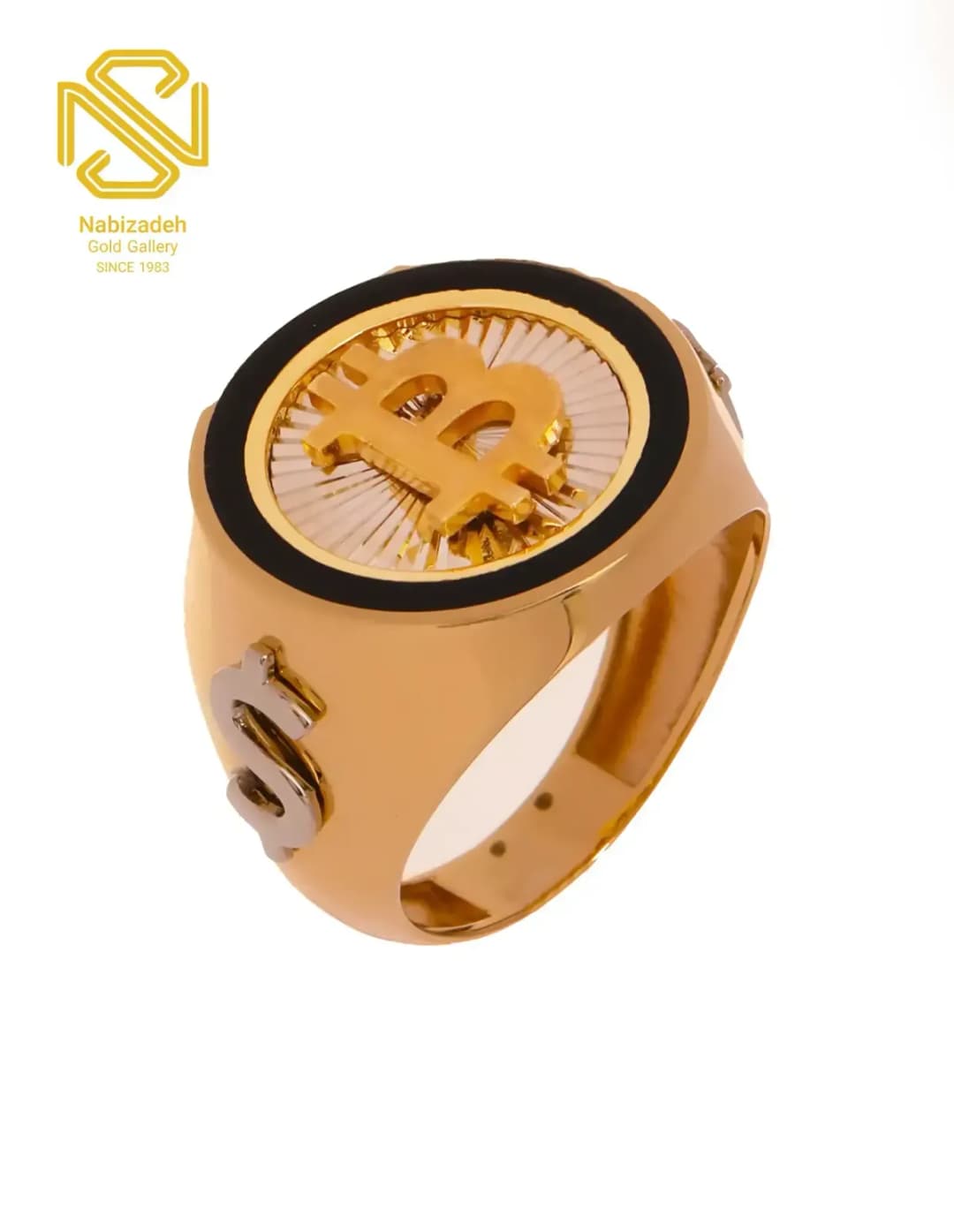 انگشتر مردانه بیت کوین R084
