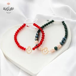 دستبند سنگی دو انار طلا B265