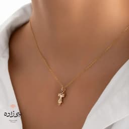 پلاک طلا عروسکی دختر بچه C008