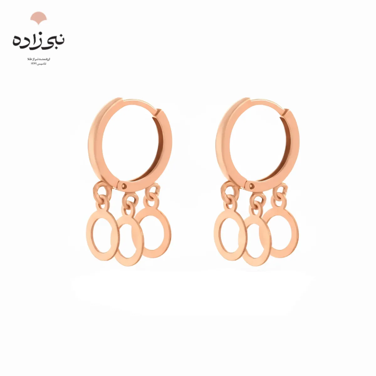 گوشواره روکو دایره تو خالی E057