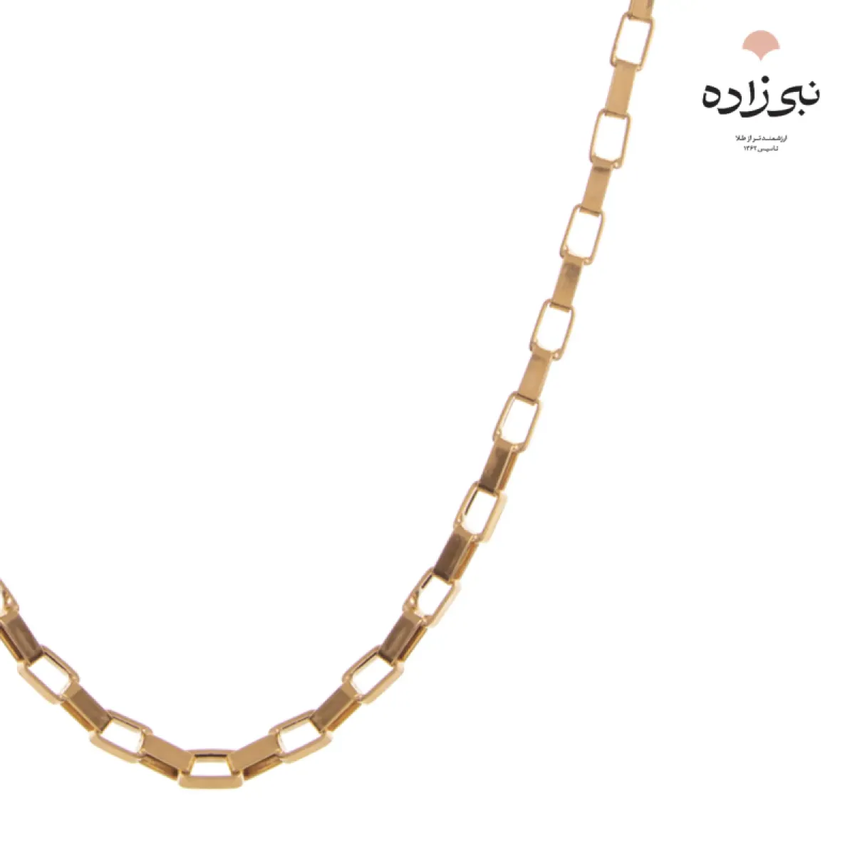 زنجیر ونیز ادهم طلا بافت سه N072