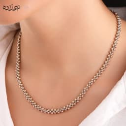 گردنبند البرنادو لخت سه رج N131