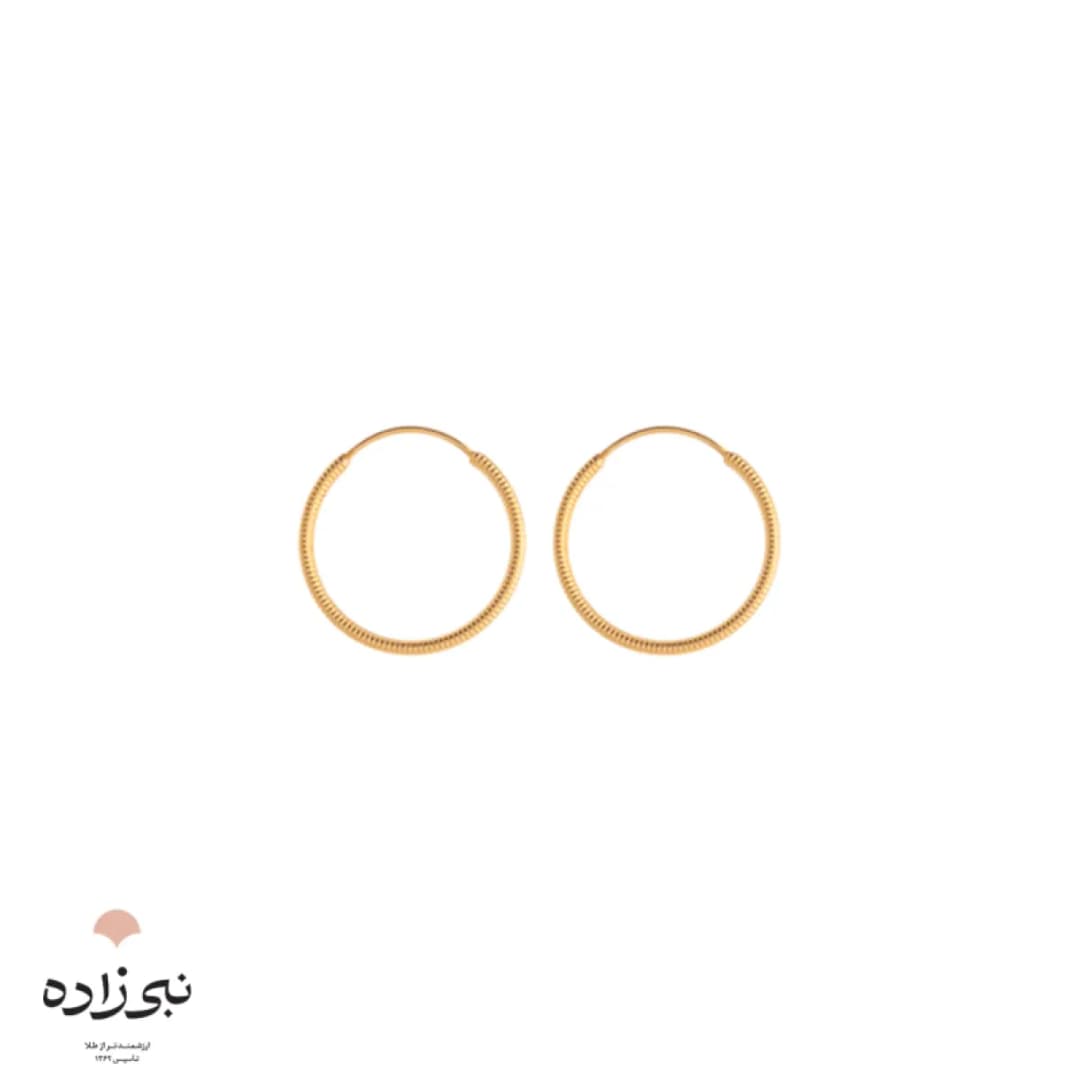 گوشواره حلقه ای تراش قطر 13 میل E080