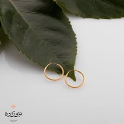 گوشواره حلقه ای تراش قطر 13 میل E080