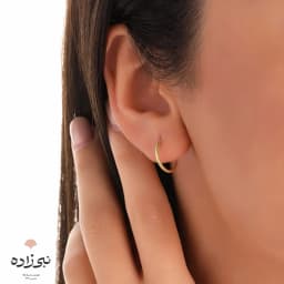 گوشواره حلقه ای تراش قطر 13 میل E080