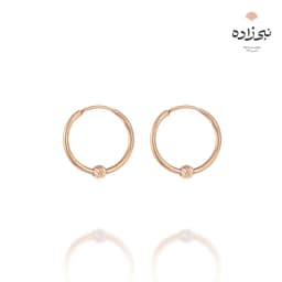 گوشواره حلقه ای تک البرنادو طلا E008