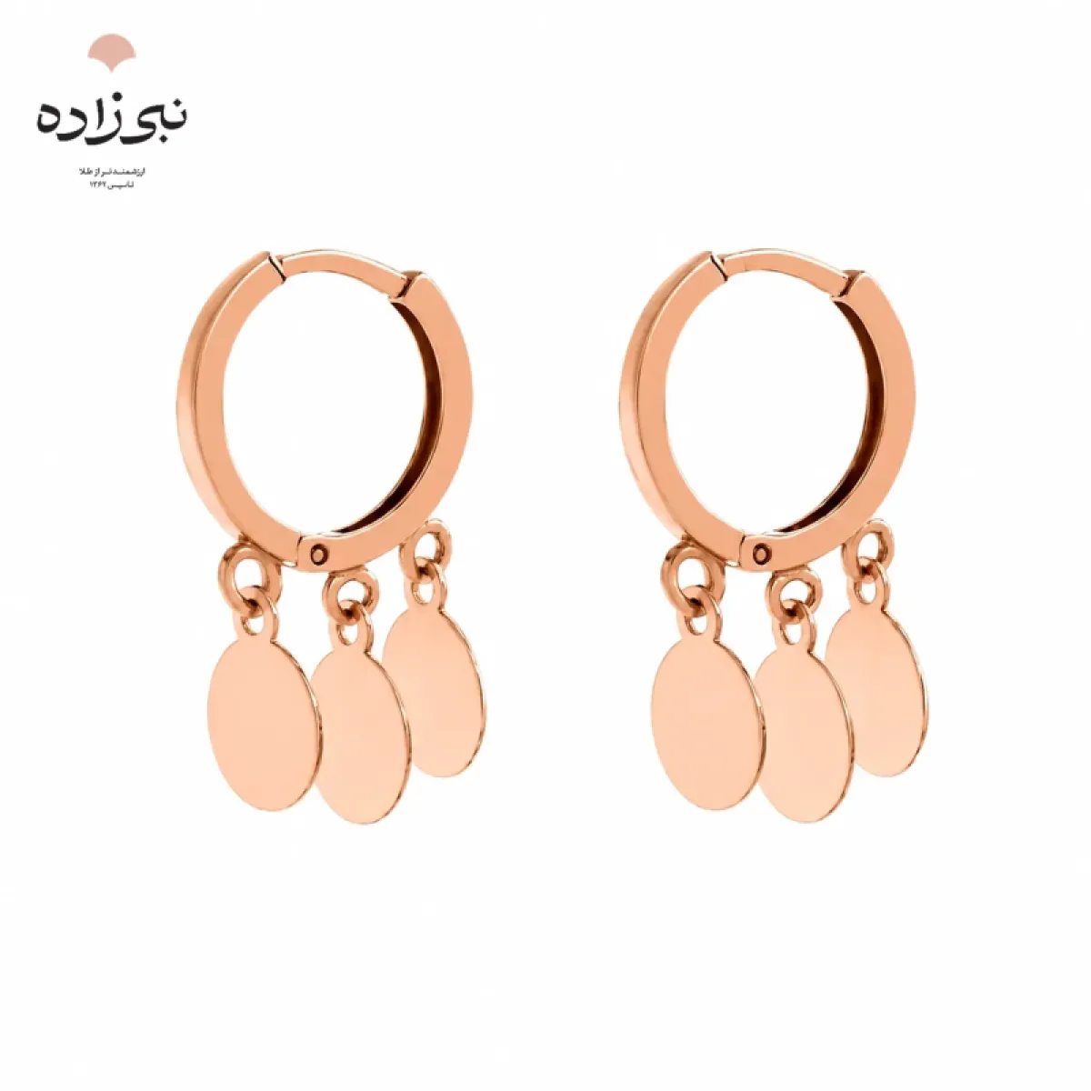 گوشواره روکو دایره تو پر E058