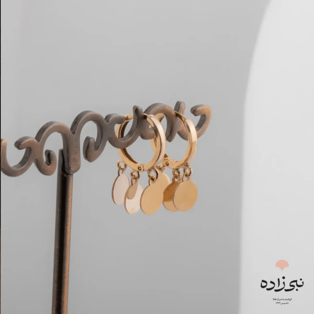 گوشواره روکو دایره تو پر E058