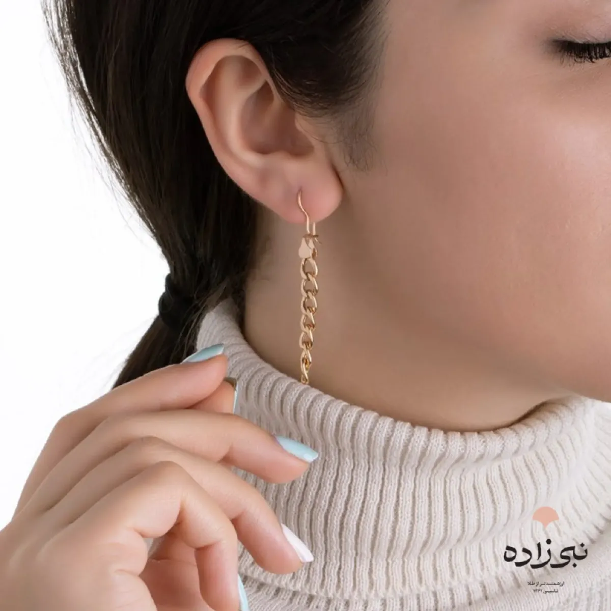 گوشواره کارتیه لخت بافت 2 E066