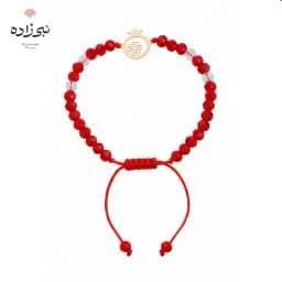 دستبند سنگی انار و گل طلا B263