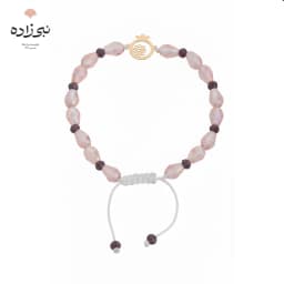 دستبند سنگی انار و گل طلا B263