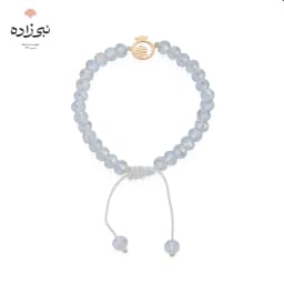 دستبند سنگی انار و گل طلا B263