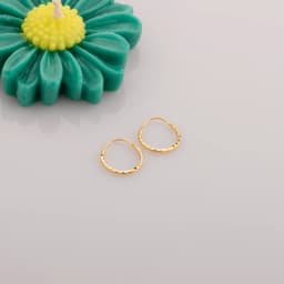 گوشواره حلقهای لیزرکات قطر 13 میل E091