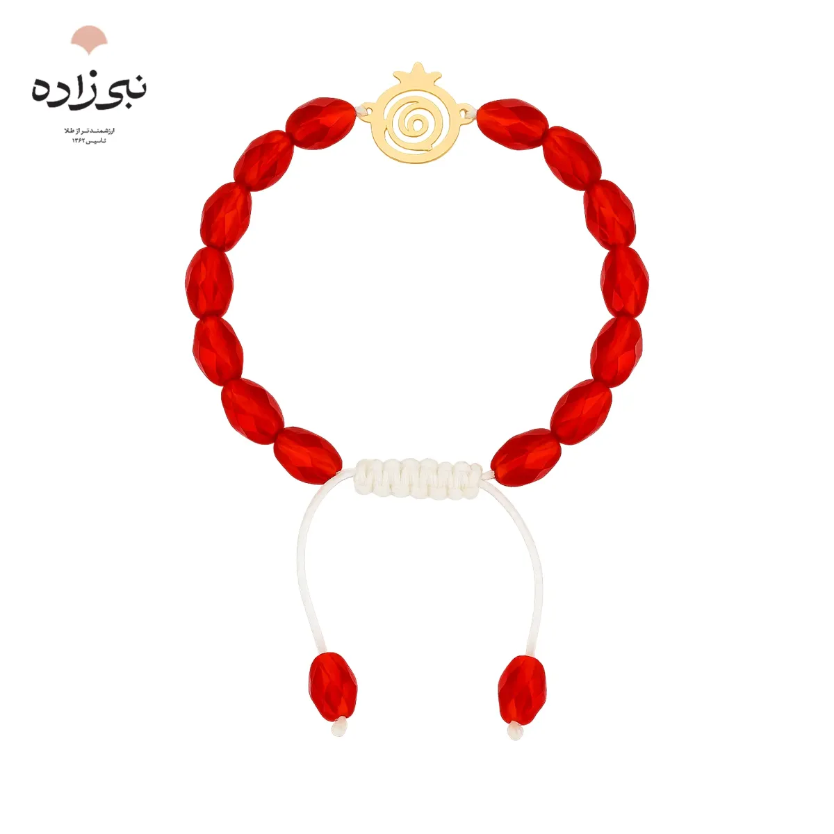 دستبند سنگی انار طلا B261