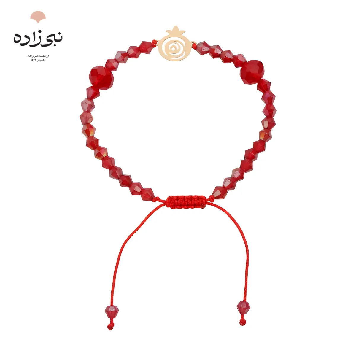 دستبند سنگی انار طلا B261