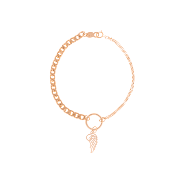 دستبند طلا تیفانی آویز بال