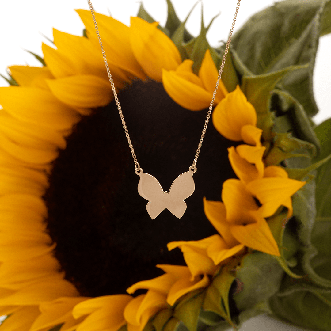 گردنبند لیزری پروانه N094 3 گردنبند لیزری پروانه