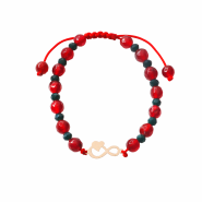 دستبند سنگی بی نهایت و قلب