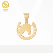 پلاک لیزری نعل و اسب طلا C221 51 پلاک لیزری نعل و اسب طلا