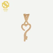 پلاک لیزری کلید و قلب طلا C223 49 پلاک لیزری کلید و قلب طلا