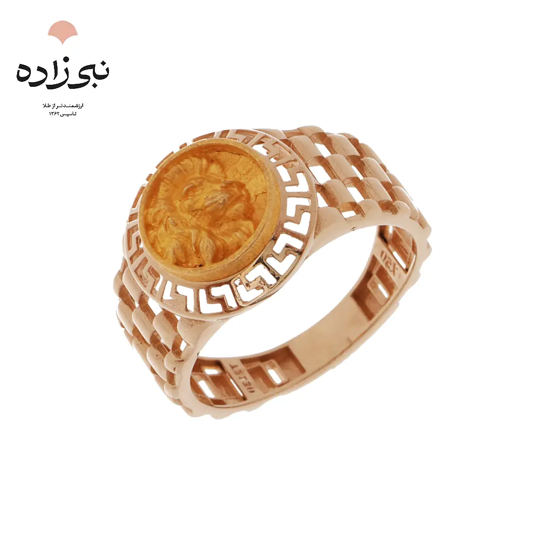 انگشتر مردانه شیر طلا
