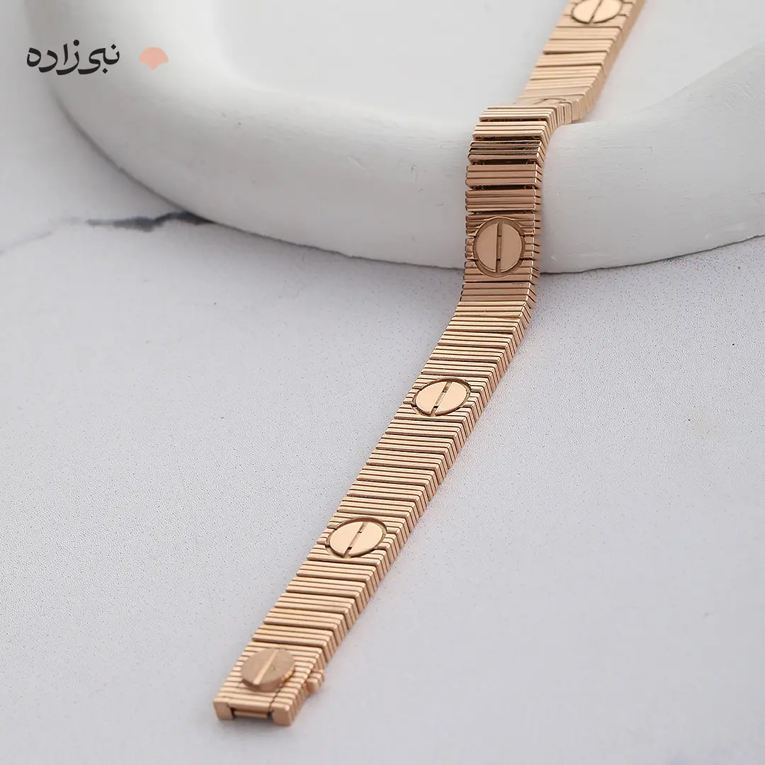 دستبند کارتیه لاو رزگلد لخت پهن (unlimited) B251 2 دستبند کارتیه لاو رزگلد لخت پهن (unlimited) B251
