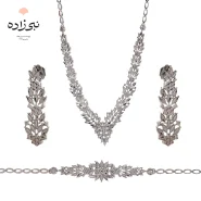 سرویس طلا طرح جوانه تراش S033 26 سرویس طلا طرح جوانه تراش