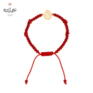 دستبند سنگی انار و ترمه طلا B262