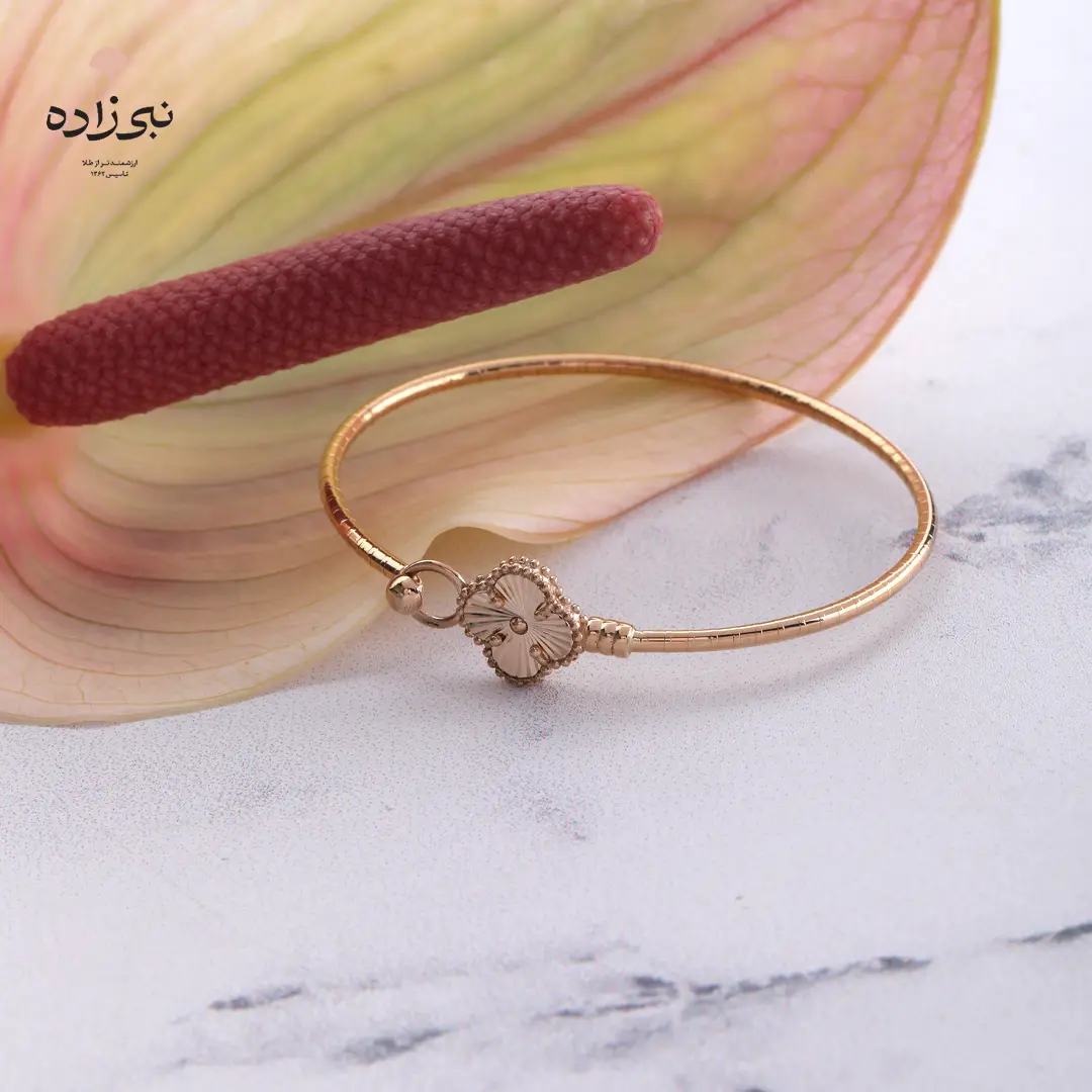 دستبند بنگل ون کلیف چفتی B259 3 دستبند بنگل ون کلیف چفتی B259