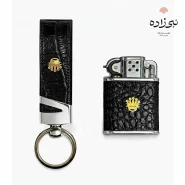 ست هدیه فندک و جاسوئیچی مردانه طرح رولکس M001 13 ست هدیه فندک و جاسوئیچی مردانه طرح رولکس